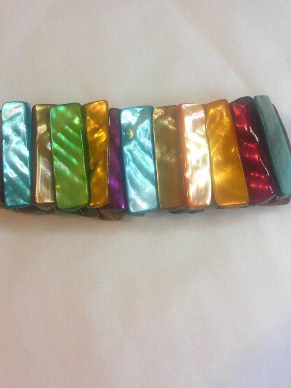 Dazzling Multi-Colored Mother of Pearl (?) Bracelet